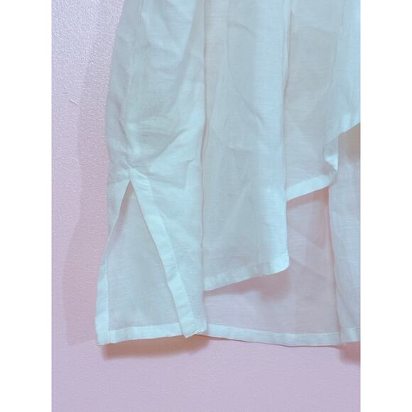 Free people Button Front Sleeveless Blouse in White Size XS - Picture 7 of 8